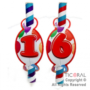 SET BENGALAS MULTICOLOR CON NUMEROS INTERCAMBIABLES (0 A 9) X 1